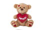 Creaciones Llopis Peluche Oso con Corazón Love Huellas 55cm