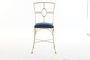 DKD Home Decor Silla Dorado Azul 42 x 88.5 x 45 cm