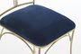 DKD Home Decor Silla Dorado Azul 42 x 88.5 x 45 cm