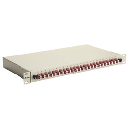 EQUIP Caja de empalme de fibra óptica 24-Port LC-Duplex OM4 1U Gris