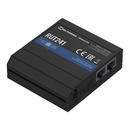 Teltonika RUT241 Router Industrial LTE WiFi Móvil Negro Montaje Carril DIN Ethernet Rápido