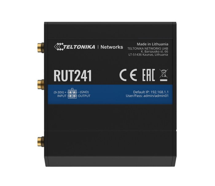 Teltonika RUT241 Router Industrial LTE 4G WiFi Negro