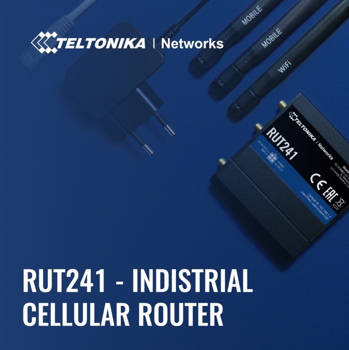 Teltonika RUT241 Router Industrial LTE 4G WiFi Negro