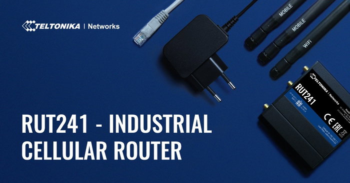 Teltonika RUT241 Router Industrial LTE 4G WiFi Negro