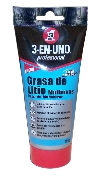3 En 1 Grasa de Litio Multiusos 3 en 1 en Tubo de 150 g 3 En 1 Grasa de Litio Multiusos 3 en 1 en Tubo de 150 g