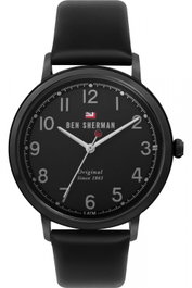 Ben Sherman WBS113BB con correa de cuero negra