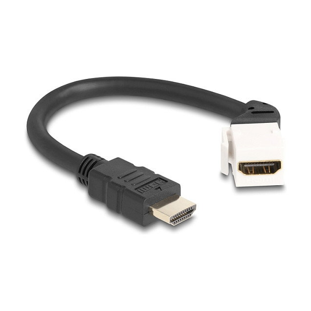 DeLOCK 90319 Cable HDMI con conector hembra angular de 45° de 0,2 m DeLOCK 90319 Cable HDMI con conector hembra angular de 45° de 0,2 m