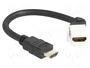 DeLOCK 90319 Cable HDMI Keystone Modul de 20 cm con conector hembra de 45°