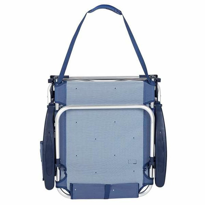 Silla de Playa Aktive Azul oscuro 51 x 45 x 76 cm Playa Silla de Playa Aktive Azul oscuro 51 x 45 x 76 cm Playa