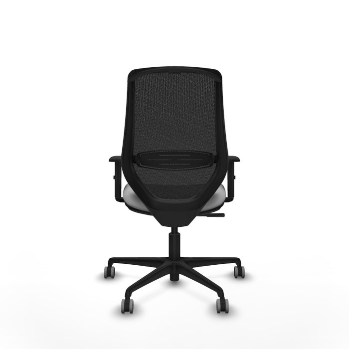PIQUERAS Y CRESPO Silla de oficina Mardos con mecanismo Sincro, Gris claro y Negro