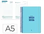 Liderpapel Agenda Escolar 2025-2026 Basic Día Página A5 Azul