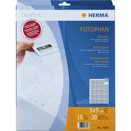 Herma Fundas para Diapositivas 5x5 Claro/Mate