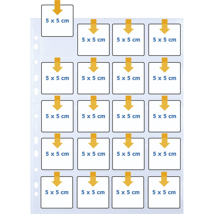 Herma Fundas para Diapositivas 5x5 Claro/Mate