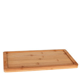 Soler Hispania Bandeja de Bambú GN 1/2, Dimensiones 32.5 x 26.5 x 1.5 cm (Set de 8)