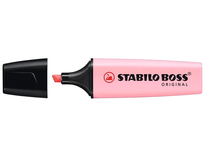 Stabilo Set de 10 Marcadores Fluorescentes Boss Original Rosa Pastel
