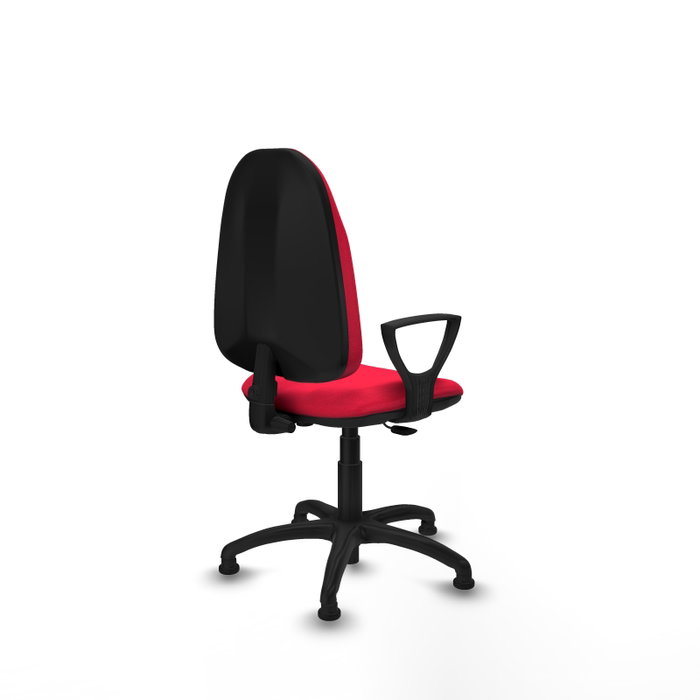 PIQUERAS Y CRESPO Silla de oficina Algarra, Tela Rojo, Mecanismo Contacto permanente básico PIQUERAS Y CRESPO Silla de oficina Algarra, Tela Rojo, Mecanismo Contacto permanente básico