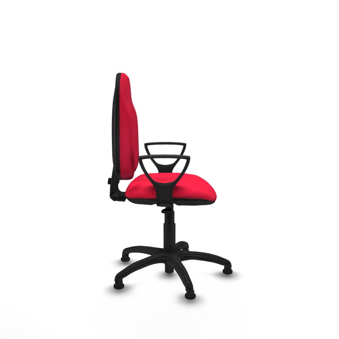 PIQUERAS Y CRESPO Silla de oficina Algarra, Tela Rojo, Mecanismo Contacto permanente básico PIQUERAS Y CRESPO Silla de oficina Algarra, Tela Rojo, Mecanismo Contacto permanente básico