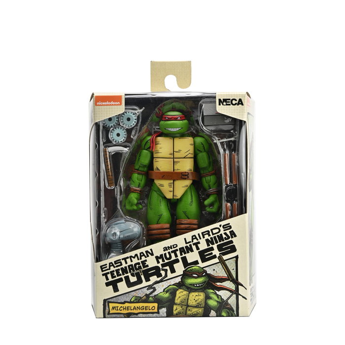 Neca Figura de Acción Michelangelo TMNT 18 cm - Teenage Mutant Ninja Turtles basada en Mirage Comics, estilo Regreso a Nueva York, incluye accesorios y Mouser Neca Figura de Acción Michelangelo TMNT 18 cm - Teenage Mutant Ninja Turtles basada en Mirage Comics, estilo Regreso a Nueva York, incluye accesorios y Mouser