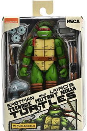 Neca Figura Teenage Mutant Ninja Turtles Michelangelo 18 cm (TMNT) Basada en Mirage Comics, Figura de Acción Detallada para Coleccionistas