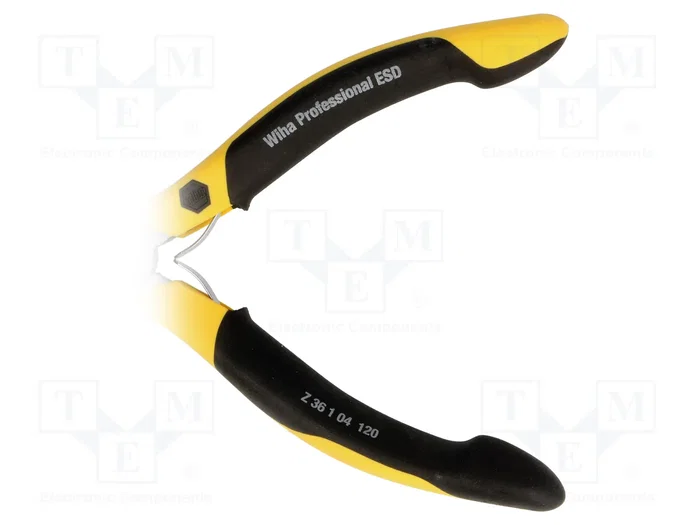 WIHA Alicate semiredondo acodado ESD Professional ESD 120 mm WIHA Alicate semiredondo acodado ESD Professional ESD 120 mm