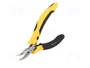 WIHA Alicate semiredondo acodado ESD Professional ESD 120 mm