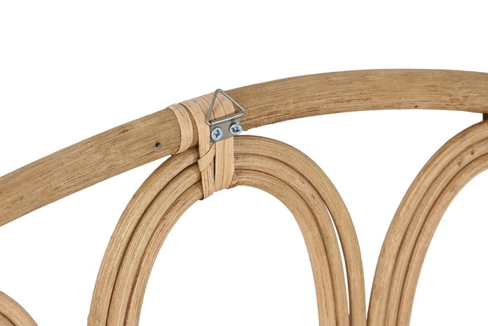 DKD Home Decor Cabecero de Cama de Bambú y Ratán Natural