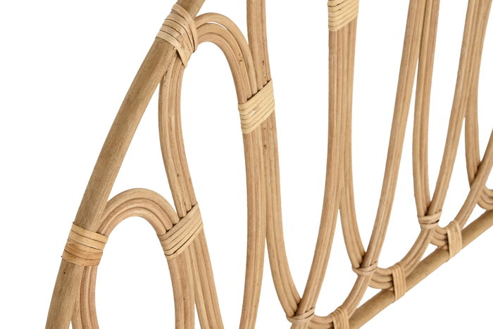 DKD Home Decor Cabecero de Cama de Bambú y Ratán Natural