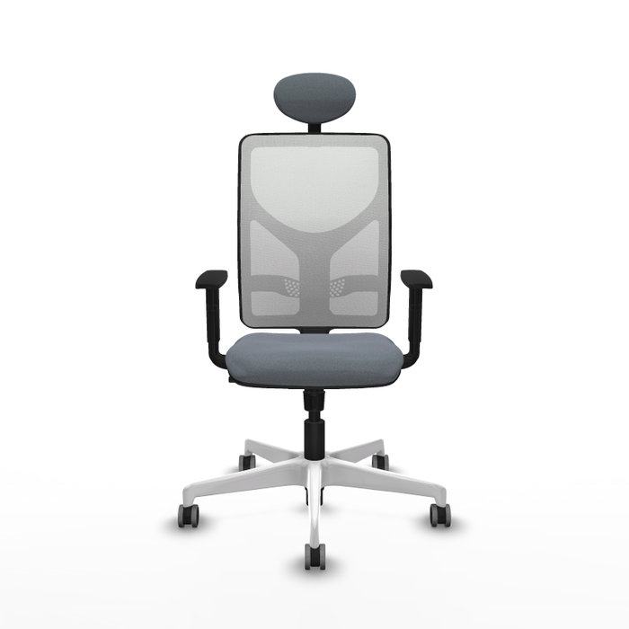 PIQUERAS Y CRESPO Silla de oficina Motilla con mecanismo Sincro, Gris y Blanco PIQUERAS Y CRESPO Silla de oficina Motilla con mecanismo Sincro, Gris y Blanco