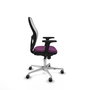 PIQUERAS Y CRESPO Silla de oficina Jorquera con mecanismo Sincro, Morado y Blanco