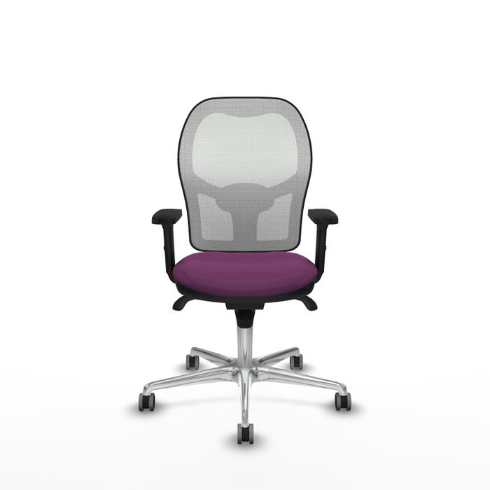 PIQUERAS Y CRESPO Silla de oficina Jorquera con mecanismo Sincro, Morado y Blanco PIQUERAS Y CRESPO Silla de oficina Jorquera con mecanismo Sincro, Morado y Blanco