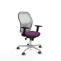 PIQUERAS Y CRESPO Silla de oficina Jorquera con mecanismo Sincro, Morado y Blanco