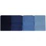 Juego de 4 Toallas de Mano - 50 x 90 cm - Azul