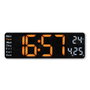 Hama Reloj de Pared Digital Santa Cruz con Termómetro, Blanco