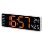 Hama Reloj de Pared Digital Santa Cruz con Termómetro, Blanco