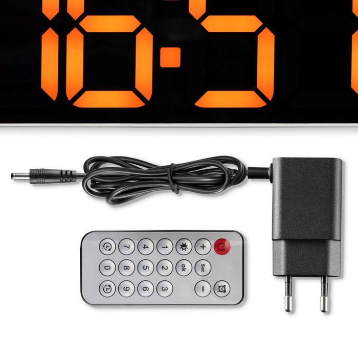 Hama Reloj de Pared Digital Santa Cruz con Termómetro, Blanco Hama Reloj de Pared Digital Santa Cruz con Termómetro, Blanco