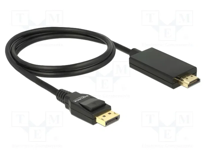 DeLOCK 85316 Cable Adaptador DisplayPort 1.2a a HDMI 4K 30Hz 1 m Negro DeLOCK 85316 Cable Adaptador DisplayPort 1.2a a HDMI 4K 30Hz 1 m Negro
