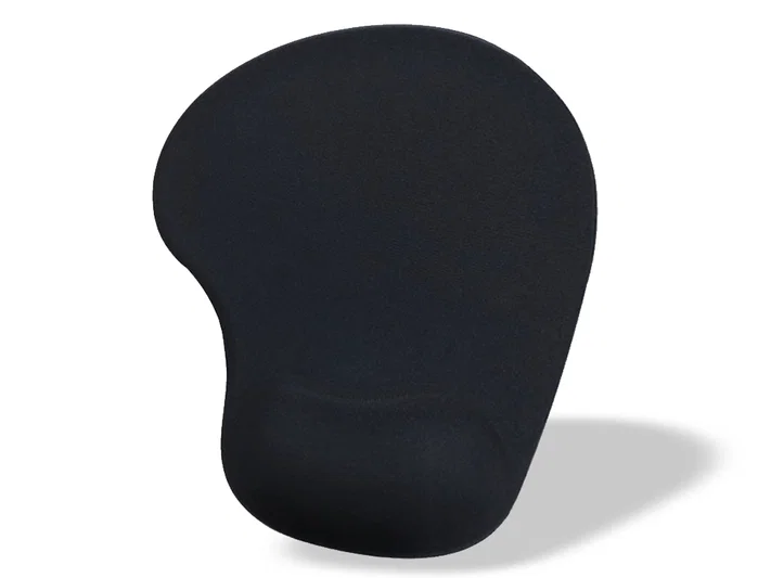 Q-connect Alfombrilla para ratón con reposamuñecas de gel negro 190x230x20 mm