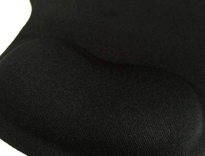 Q-connect Alfombrilla para ratón con reposamuñecas de gel negro 190x230x20 mm
