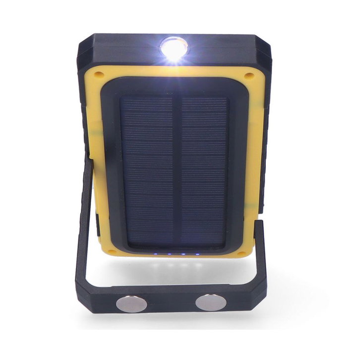 Edm Linterna Solar Force LED COB Recargable USB Panel Solar Imán Gancho 10W 750lm Edm Linterna Solar Force LED COB Recargable USB Panel Solar Imán Gancho 10W 750lm