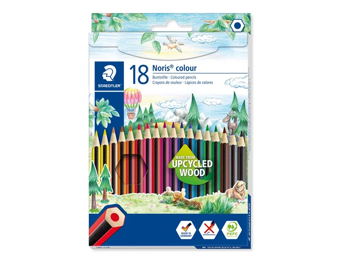 Staedtler Noris Colour Wopex Lápices de Colores Surtidos 18 unidades