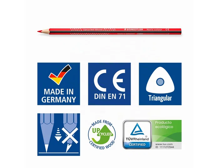 Staedtler Noris Colour Wopex Lápices de Colores Surtidos 18 unidades