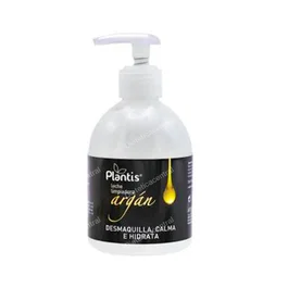 PLANTIS Leche Limpiadora De Argán 250 Ml Desmaquillante E Hidratante Para Rostro Y Cuello