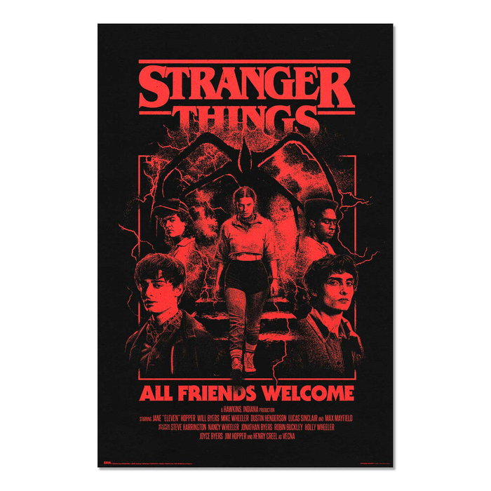 ERIK Poster All Friends Welcome Stranger Things 91,5x61cm ERIK Poster All Friends Welcome Stranger Things 91,5x61cm