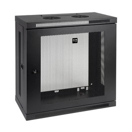 Tripp Lite SRW12U13 Armario Rack de Pared 12U Negro para Equipos de 19" - Gabinete con Cerradura, Ventilado, Capacidad 91 kg, Instalación Fácil