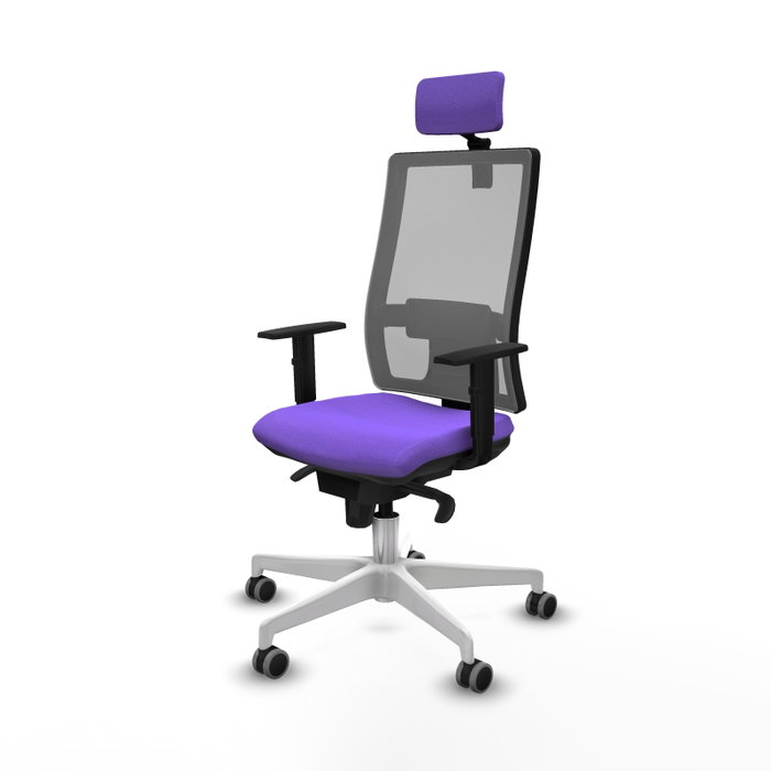 PIQUERAS Y CRESPO Silla de oficina Horna con mecanismo Sincro, Lila y Gris PIQUERAS Y CRESPO Silla de oficina Horna con mecanismo Sincro, Lila y Gris