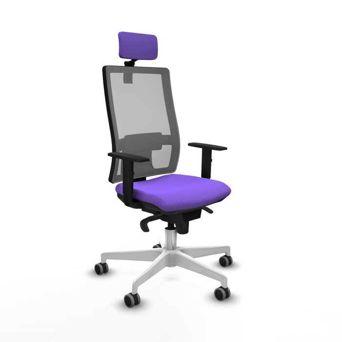 PIQUERAS Y CRESPO Silla de oficina Horna con mecanismo Sincro, Lila y Gris PIQUERAS Y CRESPO Silla de oficina Horna con mecanismo Sincro, Lila y Gris