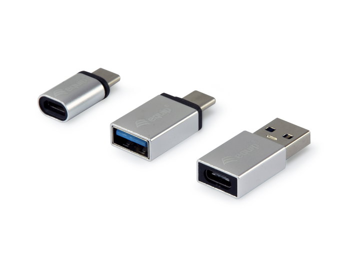 EQUIP PACK ADAPTADORES USB-C OTG USB-C MACHO A USB-A / MICRO USB HEMBRA Y USB-A MACHO A USB-C HEMBRA EQUIP PACK ADAPTADORES USB-C OTG USB-C MACHO A USB-A / MICRO USB HEMBRA Y USB-A MACHO A USB-C HEMBRA