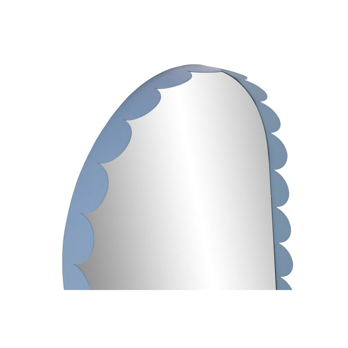 DKD Home Decor Espejo de Metal Arcos Azul 40x60 cm