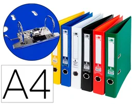 Liderpapel Archivador de Palanca A4 Forrado PVC Colores Surtidos