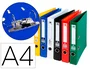 Liderpapel Archivador de Palanca A4 Forrado PVC Colores Surtidos